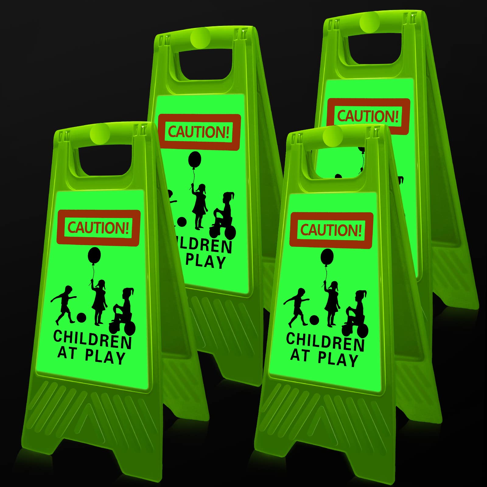 Amazon.com: 4 Pcs Large Reflective Slow Down Kids at Play